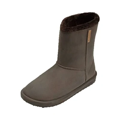 Afbeelding van Bockstiegel Vanessa Rubberen dameslaarzen met warme voering in laarzen design, bruin, 37 EU, Bruin