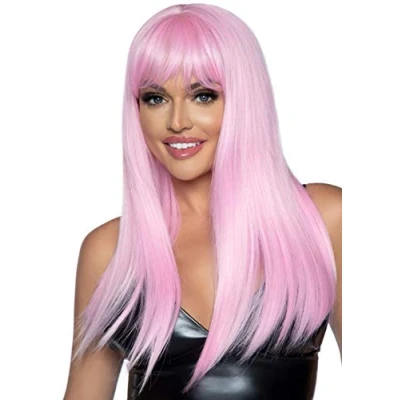 Afbeelding van Long straight bang wig