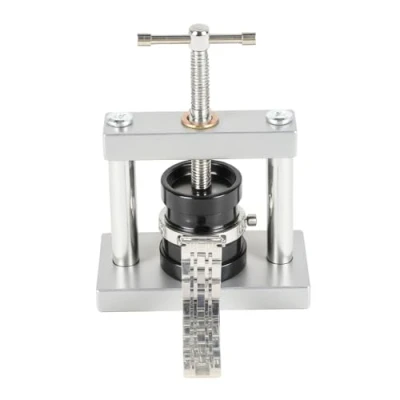 Afbeelding van KITDAHOM Kit de presse montre 18 matrices d&#039;outils réparation Outil changement batterie et fermoir boîtier Idéal pour la montres le