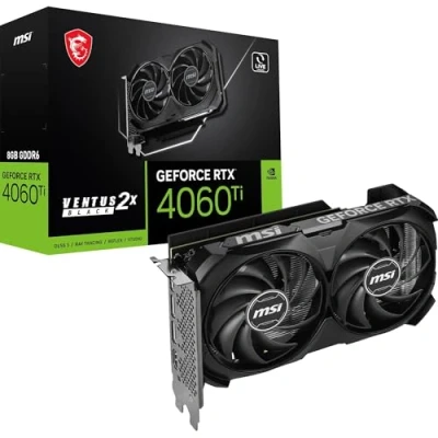 Afbeelding van MSI VENTUS GeForce RTX 4060 Ti 2X BLACK 8G OC NVIDIA 8 GB GDDR6