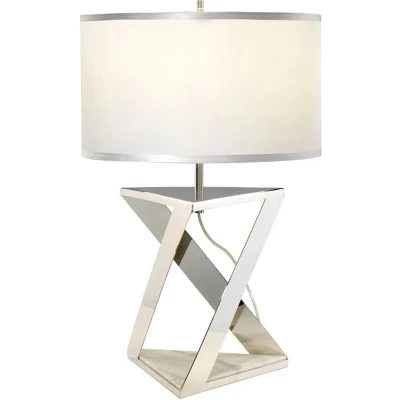 Afbeelding van Elstead Lighting LED Tafellamp Aegeus 1X E27 Max 60W Polished Nickel