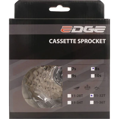 Afbeelding van Cassette 8 speed Edge CS M5008 11 32T zilver