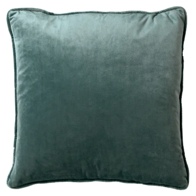 Afbeelding van Dutch Decor FINN Kussenhoes 60x60 cm velvet effen kleur Sagebrush Green groen