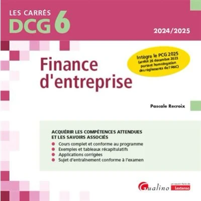Image de DCG 6 Finance d&#039;entreprise