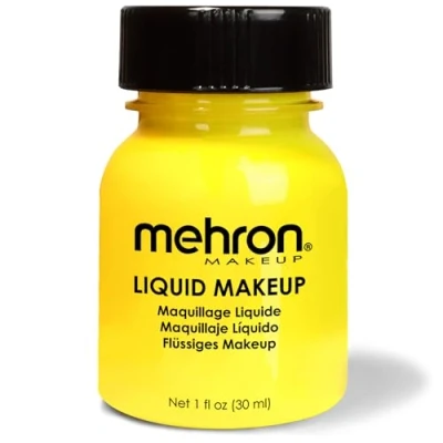 Afbeelding van Mehron Vloeibare Schmink op Waterbasis Geel 30 ml