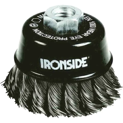 Afbeelding van Ironside Komborstel staaldraad getordeerd M14 diameter 80mm