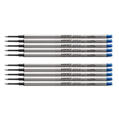 Afbeelding van Lamy M 63 Reservevulling voor rollerbalpen, lijnbreedte: M, blauw, 10 stuks