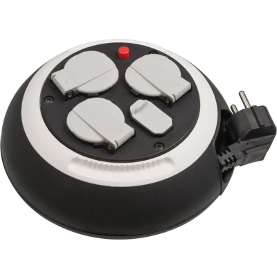 Afbeelding van Kabelhaspel Brennenstuhl 3 meter (3 voudig, USB, IP20, x 1.5 mm²)