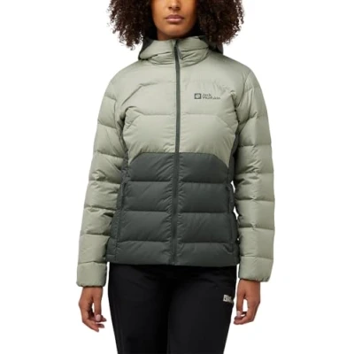Afbeelding van Jack Wolfskin Ather Hoody Gewatteerde jas, Dames, Maat: Small, Slate green