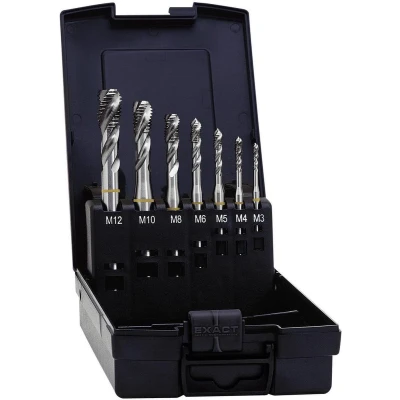Afbeelding van Exact 05112 Machinetapboorset 7 delig metrisch Rechtssnijdend DIN 371 HSS Model B 1 set(s)
