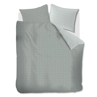 Afbeelding van Riviera Maison Twisted dekbedovertrek Lits Jumeaux XL 260x200/220 Grijsgroen