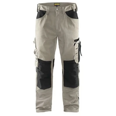 Image de Pantalon artisan sans poche flottante beige/noir