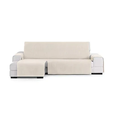 Afbeelding van Hoes voor chaise longue met korte armleuning links Eysa LEVANTE Beige 100 x 110 240 cm