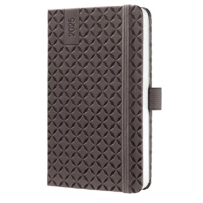 Afbeelding van Weekagenda Flair A6 2025 (NL/FR/EN/DU) Coffee Brown Hardcover