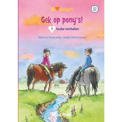 Afbeelding van Uitgeverij Kluitman Gek op pony&#039;s! 7 leuke verhalen AVI M4
