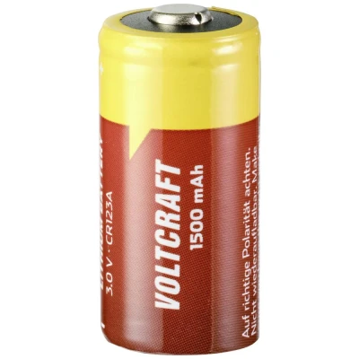 Afbeelding van VOLTCRAFT CR123A Fotobatterij Lithium 1500 mAh 3 V 1 stuk(s)