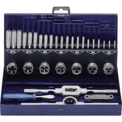 Afbeelding van Eventus by Exact 10711 Schroefdraadsnijderset 32 delig HSS Metrisch M3, M4, M5, M6, M8, M10, M12