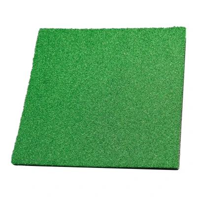 Afbeelding van Toorx Professional Kunstgrastegel 100 x 2 cm Groen Kunstgras Recycled rubber