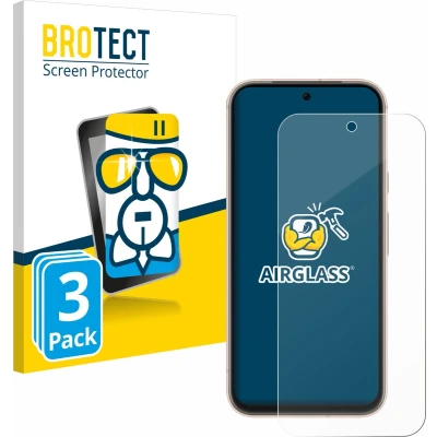 Afbeelding van BROTECT Screenprotector voor Google Pixel 8a Folie Beschermfolie Beschermglas transparant (3 Stuks)