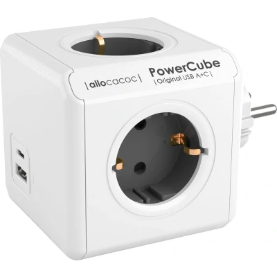 Afbeelding van Allocacoc PowerCube® Original USB A+C Type F (Netherlands/Germany)
