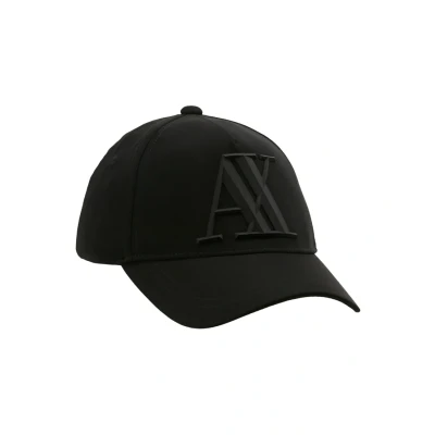 Afbeelding van Armani Exchange heren Pet met logo in de kleur Zwart
