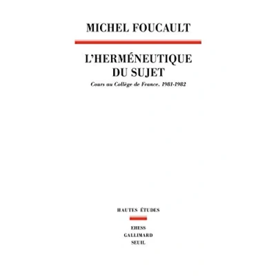 Afbeelding van L&#039;Herméneutique du sujet. Cours au Collège de France (1981 1982)