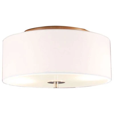 Afbeelding van QAZQA Landelijke plafondlamp wit 30 cm Drum