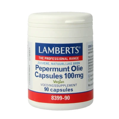 Afbeelding van Lamberts Pepermuntolie 100mg Capsules