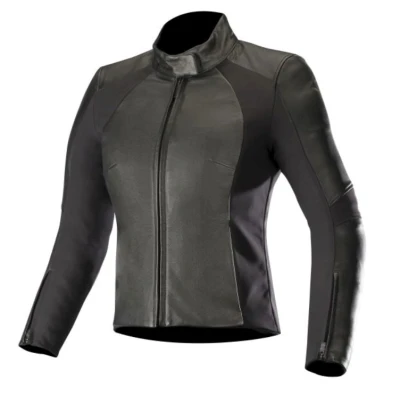 Afbeelding van ALPINESTARS VIKA V2 BLACK LADY LEATHER JACKET 44 Maat Jas