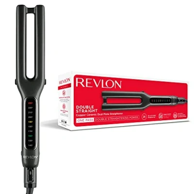 Image de Lisseur double plaques Revlon RVST2204E Noir
