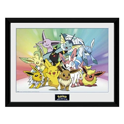 Afbeelding van Gb Eye Poster In Lijst Pokémon Eevee 30 X 40 Cm