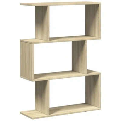 Image de vidaXL Étagère séparatrice de pièce 3 niveaux chêne sonoma 70x24x97 cm858113