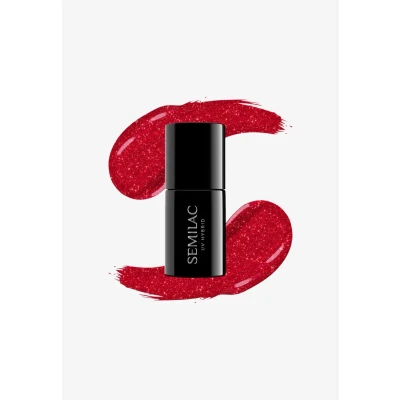 Afbeelding van Semilac UV GEL Polish Nagellak, Maat: 7 ml, Glitter red