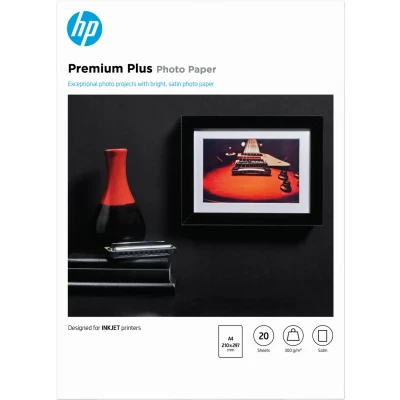 Afbeelding van Hp Premium Plus Fotopapier Ft A4, 300 G, Pak Van 20 Vel, Semi glanzend