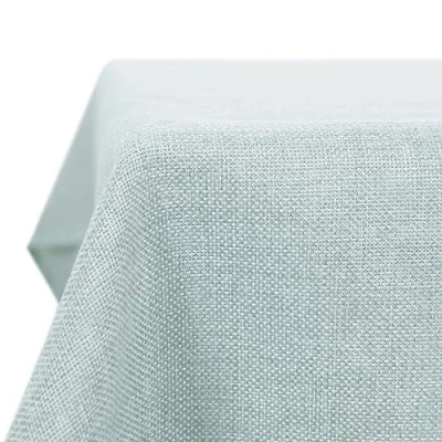 Afbeelding van Deconovo Tafelkleed Waterafstotend Linnenlook Tafellinnen Lotus Effect 160x130 cm Mintgroen