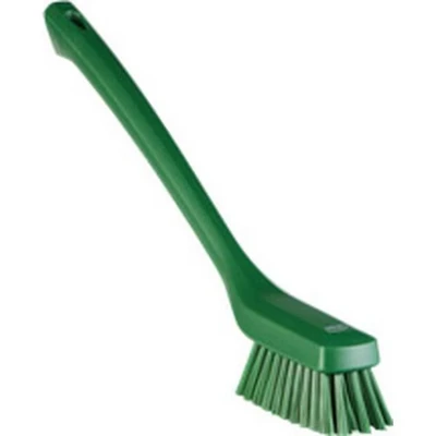 Afbeelding van Vikan Steelborstels Hygiene Smalle Borstel Lange Steel Groen Harde Vezels 420mm