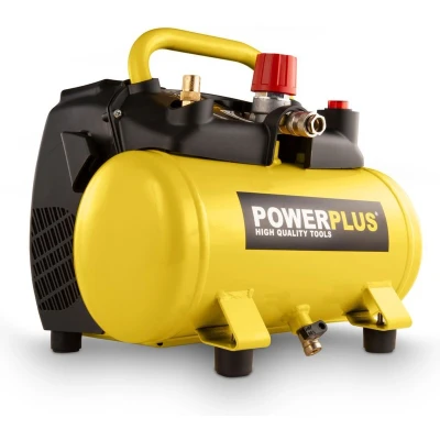 Afbeelding van Powerplus POWX1721 Compressor Luchtcompressor 1100W 8 bar Olievrij 6L tankinhoud
