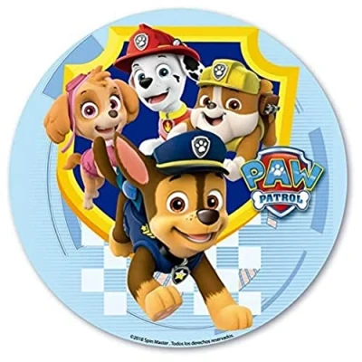 Afbeelding van Dekora Eetbare taartdecoratie Paw Patrol van wafelpapier zonder suiker 20 cm