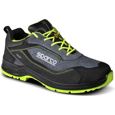 Afbeelding van Sparco Indy Detroit Brand en veiligheidsschoenen, uniseks, Donkergrijs fluorescerend geel