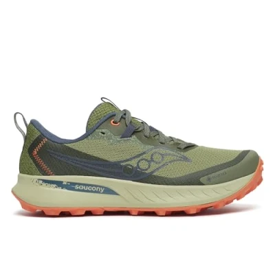 Afbeelding van Saucony Peregrine 15 Trail hardloopschoenen, Dames, Maat: 37, Hemlock/dusk Textiel/ synthetisch