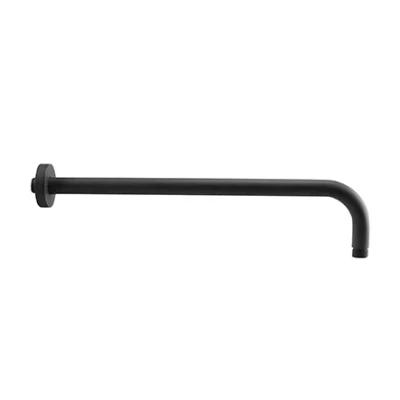 Afbeelding van Rubio Round metalen muur Douche arm 40cm mat zwart 1208952901