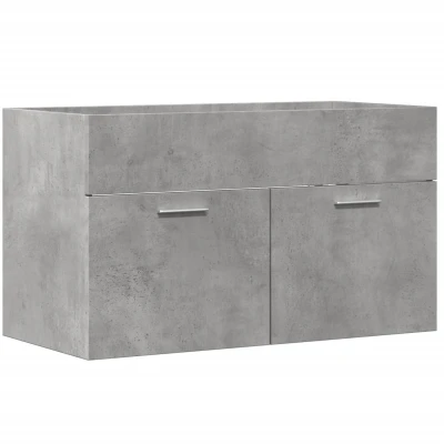 Afbeelding van Wastafelkast 90x38,5x46 cm spaanplaat betongrijs