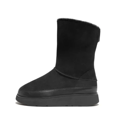 Afbeelding van Fitflop Korte laarzen voor kinderen, Maat: 38, Black Leer