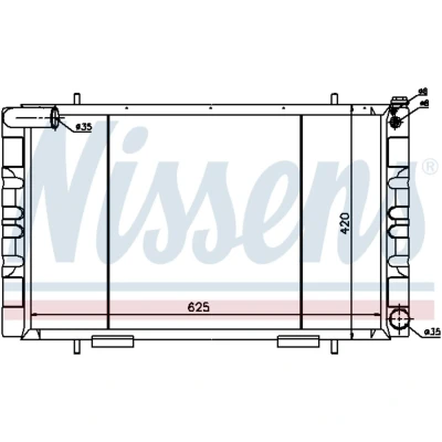 Afbeelding van Nissens Radiateur 64018