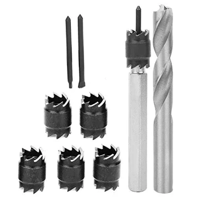 Afbeelding van Druppelboor, puntlasboor set, 9 stuks 3/8 inch boor puntlassnijder hoge snelheid staal lassen boorgereedschap