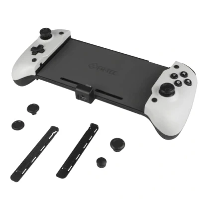 Image de Manette Just For Games Advanced Pro Gaming Controller pour Nintendo Switch et modèle OLED Blanc Noir