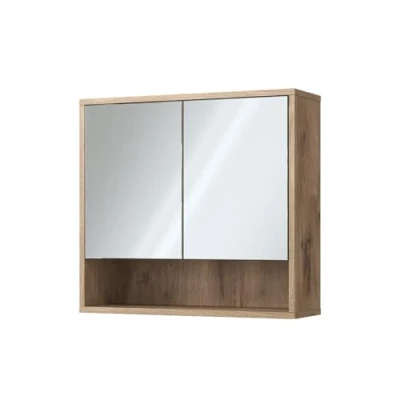 Afbeelding van Vicco Badkamerspiegelkast Eliza, Viking Eik, 70 x 65 cm met 2 deuren