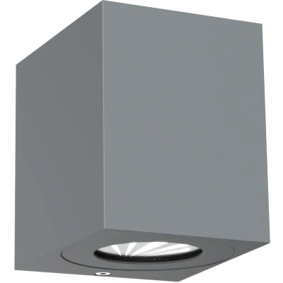 Afbeelding van Nordlux Canto kubi2 49711010 LED buitenlamp (wand) 12 W Grijs