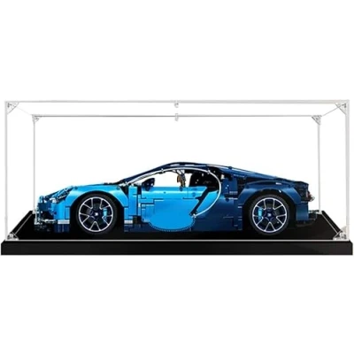 Afbeelding van vitrine van acryl voor Lego Technic Bugatti Chiron 42083, transparant (Lego set niet inbegrepen) (3 mm)