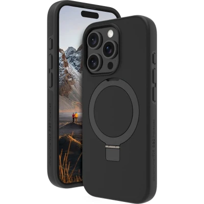 Afbeelding van dbramante1928 Hoesje Geschikt voor iPhone 16 Pro Iceland Ultra D30 MagSafe Kickstand Zwart
